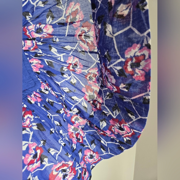 ISABEL MARANT Floral Blue and Pink Skirt - Picture 4 of 9